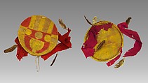 Frame Drum, Wood, membrane, feathers, flannel, paint, Native American (Pueblo, possibly)